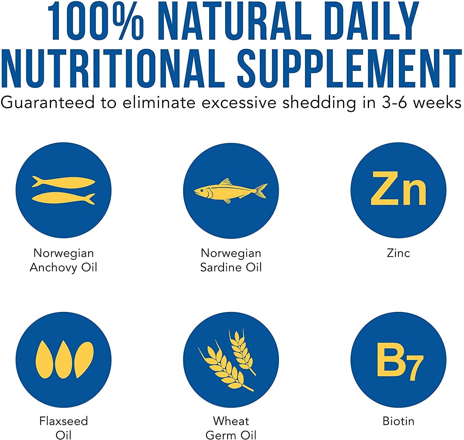 Shed-X Liquid Dog Supplement, 16oz - 100% Natural - Helps Control Excessive Dog Shedding with Fish Oil for Dogs Supplement of Es